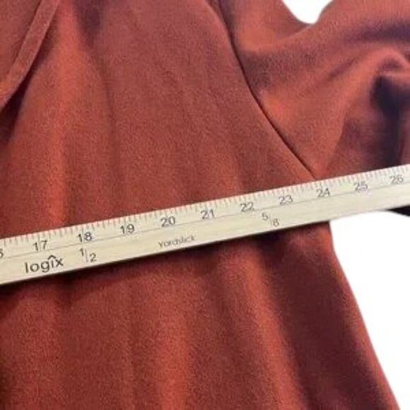 Topshop Peacoat Burnt Orange Wool Blend Coat Women's Size 10 NWT - Picture 4 of 10